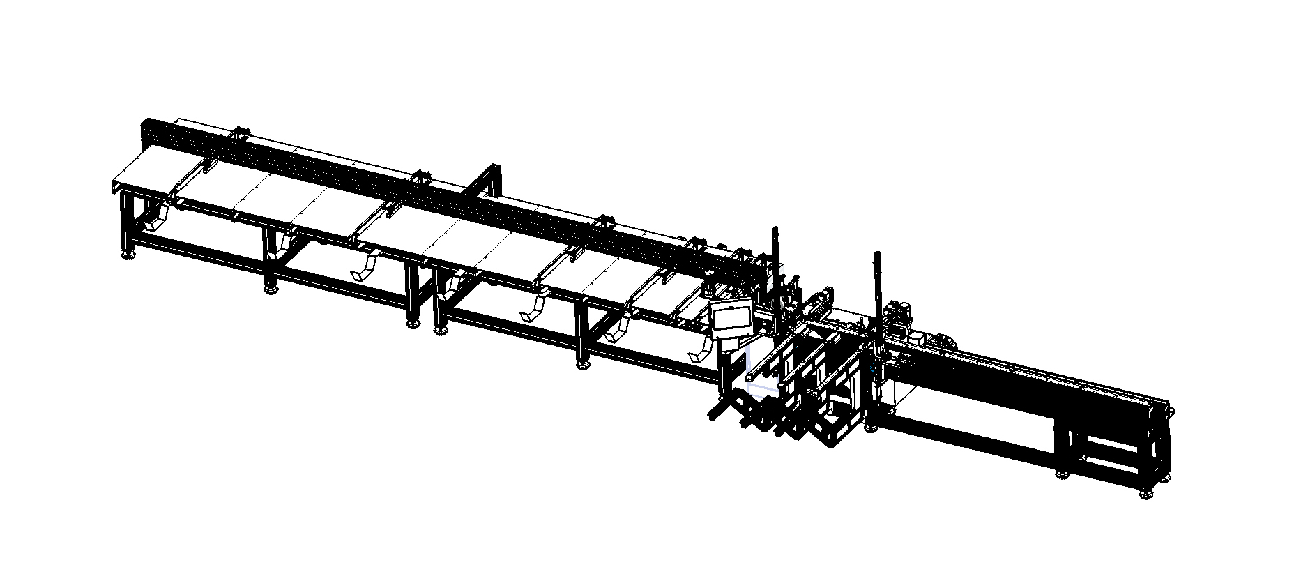 RQ-440CA - Roller Shutter Caps Locking Machine with Profile Feeding, Cutting and Assembly Unit